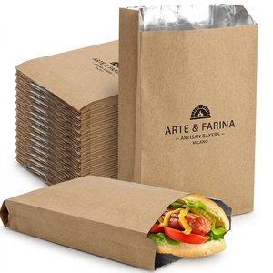 Bolsas Aislantes <span class=keywords><strong>de</strong></span> Material Compuesto <span class=keywords><strong>de</strong></span> Papel <span class=keywords><strong>de</strong></span> Aluminio Antigrasa Personalizadas al por Mayor para Empacar Alimentos para Barbacoas Familiares, Comida para Llevar, Picnics y Fiestas - Product Image 1