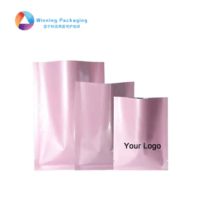 Sacs d'emballage personnalisables multicouches en Mylar scellé, à fermeture éclair, à trois soudures latérales, pour snacks, impression hélio, qualité alimentaire, écologiques - Product Image 1