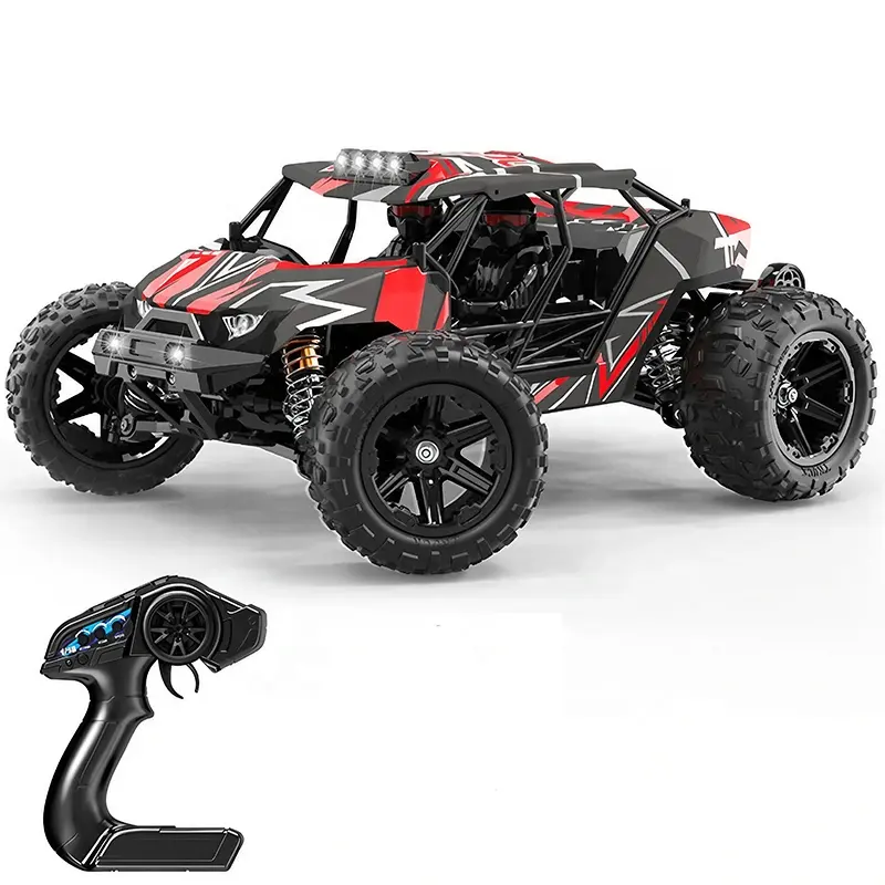 HS14431 siyah delik 1/14 ölçekli kırmızı RC çöl kamyon 4WD RTR 52KM/h fırçasız Motor su geçirmez yüksek hızlı 4X4 modeli