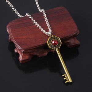 Collar de Anime con Colgante de Llave de Bronce de <span class=keywords><strong>Jotaro</strong></span> <span class=keywords><strong>Kujo</strong></span>, Estilo Vintage, para Hombre y Mujer - Product Image 2