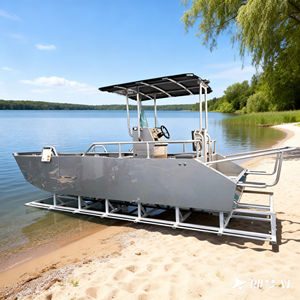 เรือยกพลขึ้นบก LC-211 รับน้ำหนักได้ 2000 กก. แบบอลูมิเนียม ลากน้ำตื้น เหมาะสำหรับการยกพลขึ้นบกและขึ้นชายหาด - Product Image 3