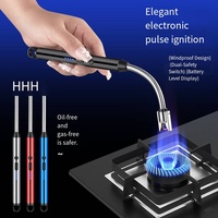 Briquet de cuisine à chargement USB-C, coupe-vent, multifonction, à arc électronique, pistolet d'allumage, torche de soudage
