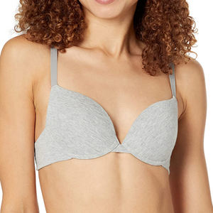 Camiseta de realce sencilla certificada por encargo del OEM, ropa interior de sujetador de chica de algodón orgánico para mujeres grandes - Product Image 6