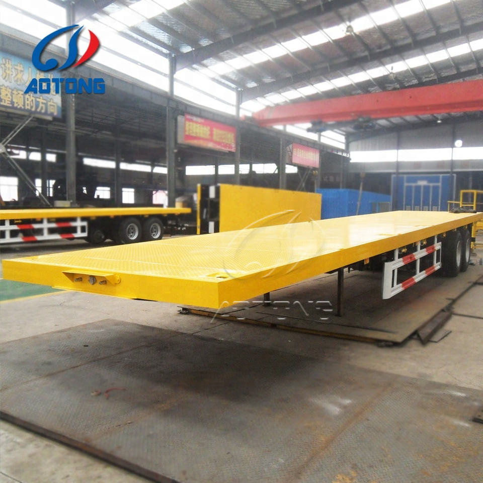 20ft 40ft 53ft Flat Deck Container Truck Semi Trailers