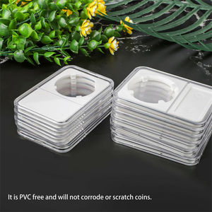 Support de présentation de pièces de monnaie en <span class=keywords><strong>acrylique</strong></span> transparent de 40 mm, durable et à ajustement direct, pour pièce de monnaie <span class=keywords><strong>américaine</strong></span> Silver Eagle de 1 once - Product Image 5