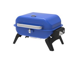 Gril à <span class=keywords><strong>gaz</strong></span> de table carré pour l'extérieur Gril au propane <span class=keywords><strong>Barbecue</strong></span> Poulet Four à <span class=keywords><strong>gaz</strong></span> <span class=keywords><strong>avec</strong></span> <span class=keywords><strong>couvercle</strong></span> bleu et chariot BBQ - Product Image 1