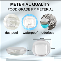 Boîte dentaire en plastique personnalisée avec logo OEM, transparente, épaisse, pour appareils dentaires invisibles, étui de rangement complet pour aligneurs, étui pour prothèses dentaires