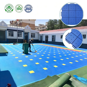 Suelo Deportivo Suspendido de Plástico Encastrable, Antideslizante, Modular, para Canchas de Baloncesto, Patios de Juegos de Jardín de Infancia, Seguro para Deportes - Product Image 1