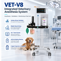 OliveVet Mobile, équipement d'anesthésie portable à écran tactile 10,1'', OEM ODM, marque privée, pour la médecine vétérinaire