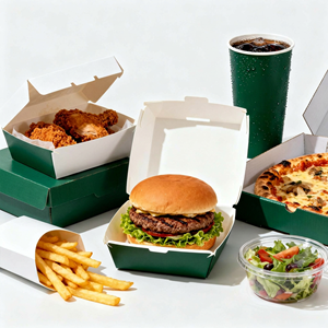 Caja de Papel para Alimentos Personalizada con Logotipo, a Prueba de Fugas, para <span class=keywords><strong>Hamburguesas</strong></span>, Papas Fritas, Pollo, Pizza, Ensalada, Bar Deportivo, Copa <span class=keywords><strong>Mundial</strong></span> - Product Image 1