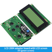 1 unidad LCD2004 + I2C 2004 20x4 2004A pantalla azul HD44780 caracteres LCD/W IIC/I2C Módulo adaptador de interfaz serie para módulo Arduino