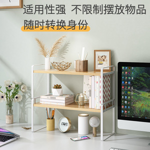 ชั้นวางของในครัวแบบสองชั้น สแตนเลสอเนกประสงค์ สำหรับจัดระเบียบครัว - Product Image 4