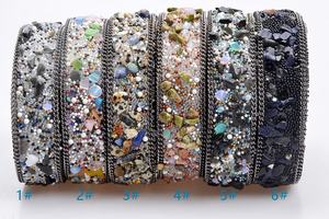 โรงงาน Hot แฟชั่น Hot Lady rhinestone ริบบิ้นหิน + ลูกปัดคริสตัล strass อุปกรณ์เสริม - Product Image 3