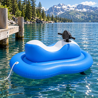 Jet ski gonflable électrique pour piscine, jouet flottant motorisé pour adultes, pour la piscine, le lac, divertissement aquatique