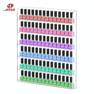 Wholesale Custom Made Acrylic Nail Polish Rack Wall Mounted Organizer Holds