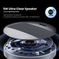 Micrófono de gran oferta USB // inalámbrico/conector de 3,5mm omnidireccional para videoconferencia con altavoz, sistemas de Conferencia