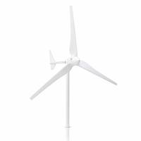 Turbin Angin GWS-1500W 1500W 3 Fasa PMSG 48V 220V Rotor 2.9m Kecepatan Awal 2m/s untuk Sistem Hibrida Tenaga Surya Angin IP54