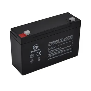 Manufacturer Durable Rechargeable Sealed 6v 12ah 20hr Solar Gel Lead-acid Battery For Industrial