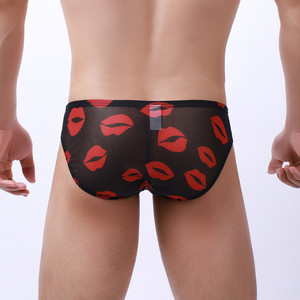 Slips en maille nylon/coton pour <span class=keywords><strong>homme</strong></span>, séchage rapide, respirant, taille basse, <span class=keywords><strong>sexy</strong></span>, translucide, fins - Product Image 2