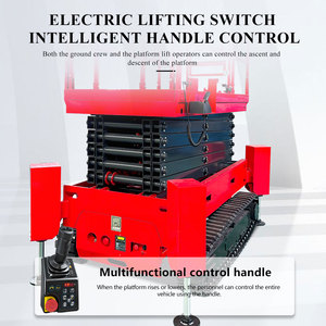 <span class=keywords><strong>Plataforma</strong></span> <span class=keywords><strong>Elevadora</strong></span> de Tijera Eléctrica Autopropulsada Portátil con Rango de Altura de 4-14 m para Elevación de Personal - Product Image 5