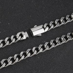 ผู้ผลิตเครื่องประดับ OEM สร้อยคิวบาลิงค์ ฮิปฮอป ขายส่ง สร้อยคิวบาลิงค์สแตนเลสสำหรับผู้ชาย สร้อยคอคิวบาลิงค์ - Product Image 4