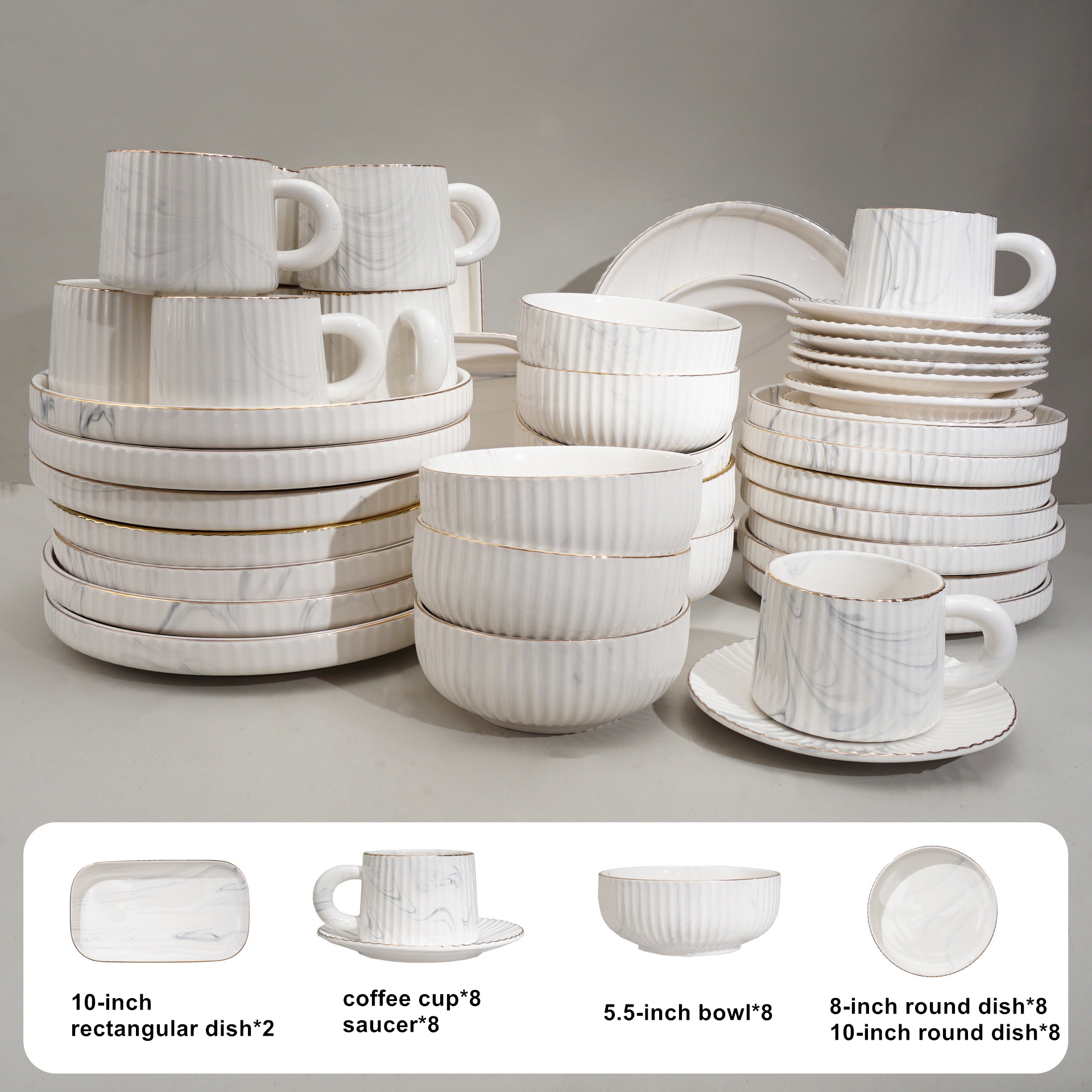 Coffret 42 pièces pour 8 personnes