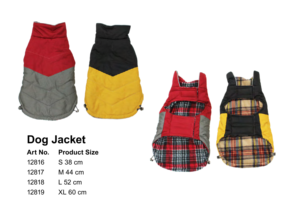 Pawise, venta al por mayor, accesorios para perros, ropa para mascotas, chaqueta impermeable para mascotas, talla múltiple, 38/44/52/60Cm, chaqueta polar de invierno para perros - Product Image 3