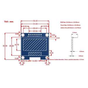 Module <span class=keywords><strong>OLED</strong></span> 1,3 pouces, écran 1,3 pouces, blanc, 128x64, SPI/IIC I2C, communication couleur, module d'affichage LCD <span class=keywords><strong>OLED</strong></span> 1,3 pouces, type - V - Product Image 3