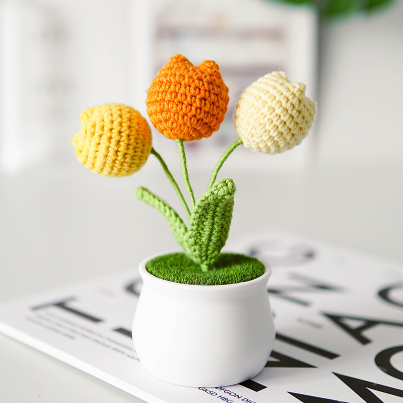 Tulipano verde arancio 3 teste