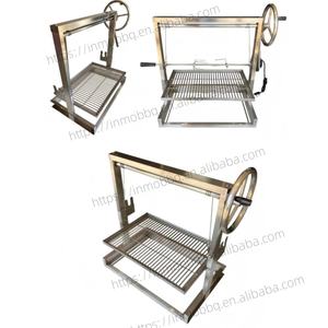 Baja tahan karat DIY cardigan BBQ Grill mewah Drop-in Santa Maria Grill dengan Rotisserie Kit - Product Image 3