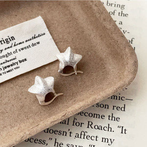 S925 Sterling Silver Star Stud <b>Earrings</b> For Women Everyday Wear 925 Silver Ear Post <b>Fine</b> Jewelry - Product Image 3