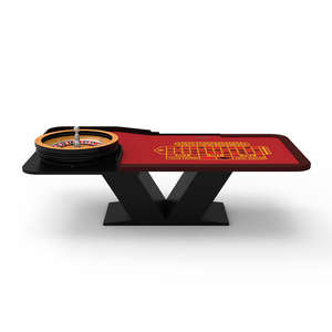 Usine Lucky Blue Electronic Deluxe Real Wooden Gambling Casino Poker Tables <span class=keywords><strong>Roulette</strong></span> Wheel - Product Image 4