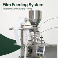 Machine d'emballage verticale entièrement automatique pour granulés, idéale pour les friandises pour animaux, les aliments lyophilisés, les noix, les bonbons et les petits granulés.