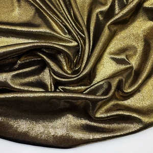 Ưa Thích Tỏa Sáng Gân 95% <span class=keywords><strong>Polyester</strong></span> 5% Spandex Tùy Chỉnh 175gsm Lá Vàng In Đan Sườn Vải Cho Dresses - Product Image 6