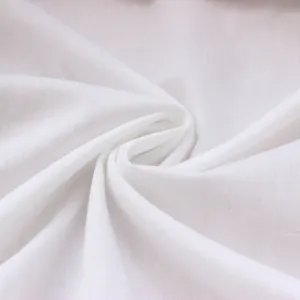 100% Cotton 60S*80S 400TC White Fabric 280cm width in roll for Hotel Use