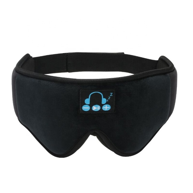 2024 Hot Selling 3D Smart Music Eye Mask 5.0 Blue Tooth Eye Mask with Travel Pouch for Sleeping