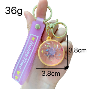 LED Light Up Plastic Key Chain Glowing <b>Keyring</b> New Squishy Toys Transparent Crystal Dumpling Pendant Bag <b>Charm</b> for Gifts - Product Image 5