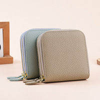 Étui de voyage de luxe en cuir véritable pour bijoux, organiseur à double fermeture éclair, sac de rangement pour bagues, bracelets, colliers et pendentifs