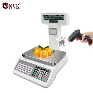 Barcode Label Printing <strong>Scale</strong> Digital Receipt Printing <strong>Scale</strong> with <strong>Wifi</strong> - Product Image 1