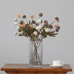 Fragrant Village Warm Trees Bouquet di Fiori Artificiali <span class=keywords><strong>in</strong></span> Seta Stile Autunnale Vintage, Dente di Leone a 5 Teste e Crisantemo, per Matrimonio - Product Image 3