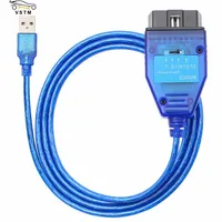 Meilleur câble de diagnostic OBD2 pour voiture avec puce FTDI FT232RL FT232RQ pour VAG pour Fiat KKL Interface USB Outil de diagnostic ECU de voiture avec commutateur 4 voies