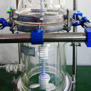 100L jacketed glass reactor large volume chemical reactor for industrial - Product Image 5