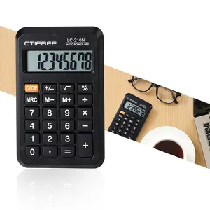 Mini calcolatrici tascabili Display portatile angolato a 8 cifre calcolatrici Standard di base calcolatrice Desktop piccola contabilità