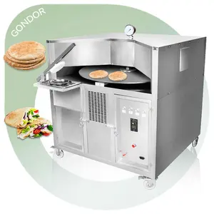 Pancake Machine Gas Roti Pira Tortilla Bake Arabic Pita Lebanese Manakish Tunnel Commercial Pita Bread Oven