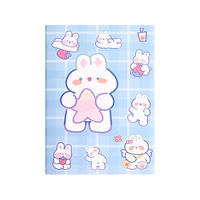 Carnet d'exercices à couverture souple motif animaux mignons style Kawaii, idéal pour l'école et l'écriture des étudiants, vente en gros