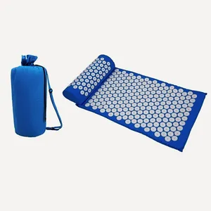 Acupressure Mat Eco-friendly Akkupressur Matte And Pillow Set Back And Neck Pain Relief Acupressure Massage Mat Acupuncture Mat Manufacturers