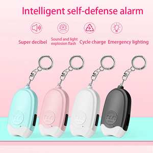 充電式アンチウルフアラーム女子学生自己防衛キーチェーン個人的なセキュリティデバイス - Product Image 3