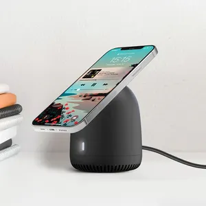 Meist verkauftes Produkt in Alibaba OEM magnetisches Typ C schnelles kabelloses Ladegerät 15w kabelloses Laden für iPhone Bluetooth-Lautsprecher