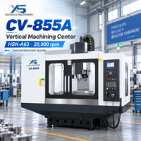 Centre d'usinage vertical CNC 3 axes CV-855A, commande FANUC, BT40, 12000 tr/min, fraiseuse robuste pour la découpe des métaux