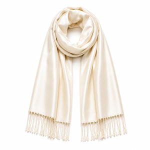 Chal de Pashmina de Satén Viscosa Multicolor, Suave y Cálido, con Flecos, para Mujer, para Viajes y Uso Diario en Invierno - Product Image 1